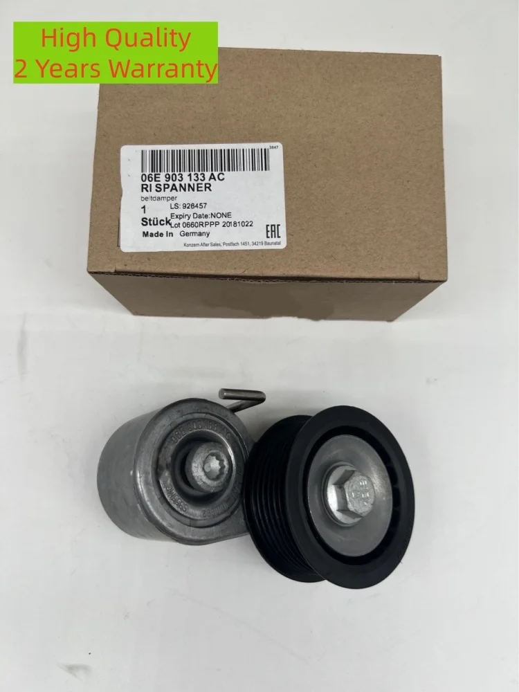 GENUINE PART 06E903133AC Belt Tensioner w/ Pulley 06E903133AA for VW Touareg Audi A4 A5 A6 A8 Q5 30T 06E903133H 06E903133M
GENUINE PART 06E903133AC Belt Tensioner w/ Pulley 06E903133AA for VW Touareg Audi A4 A5 A6 A8 Q5 30T 06E903133H 06E903133M