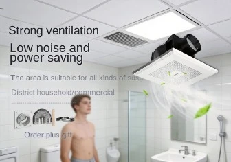 Powerful Ceiling Mounted Exhaust Fan, High Suction Ventilation Fan for Bathroom Kitchen Household Smoke Ventilation
Powerful Ceiling Mounted Exhaust Fan, High Suction Ventilation Fan for Bathroom Kitchen Household Smoke Ventilation