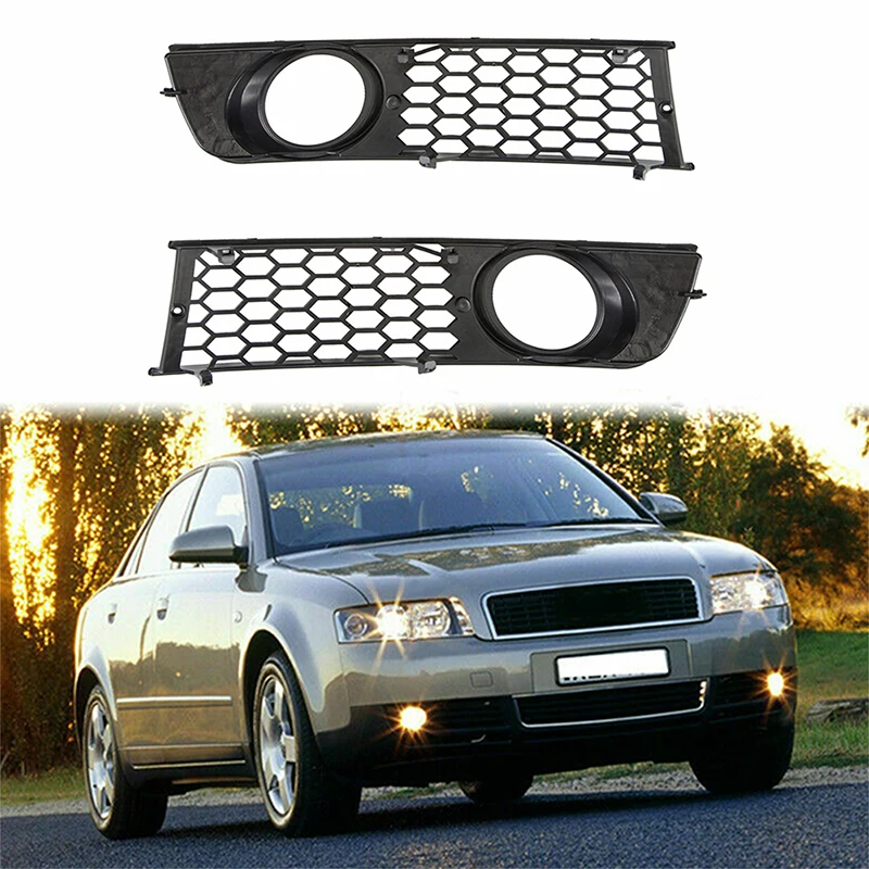 2 шт., АБС-пластик, передний бампер автомобиля, противотуманная фара, нижняя панель, решетка, подходит для Audi A4 B6 2002-2005
2 шт., АБС-пластик, передний бампер автомобиля, противотуманная фара, нижняя панель, решетка, подходит для Audi A4 B6 2002-2005