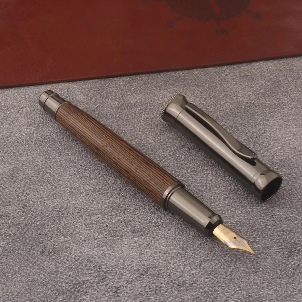 High Quality Brand wooden Fountain Pen Gun Grey Business Office School Supplies Writing
High Quality Brand wooden Fountain Pen Gun Grey Business Office School Supplies Writing