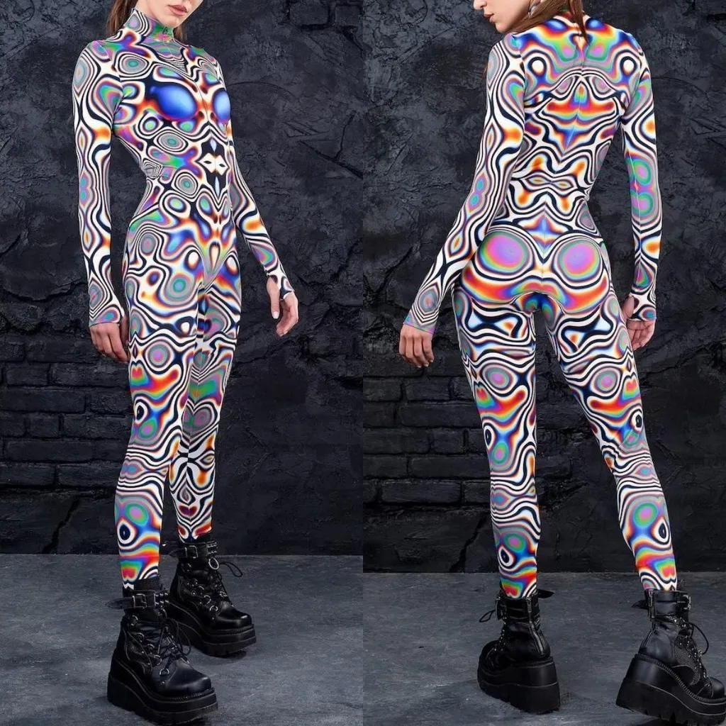 Unisex Cyber Punk 3D Digital Printing Halloween Party Role Play Outfit Women Men Cosplay Costume Carnival Jumpsuit
Unisex Cyber Punk 3D Digital Printing Halloween Party Role Play Outfit Women Men Cosplay Costume Carnival Jumpsuit