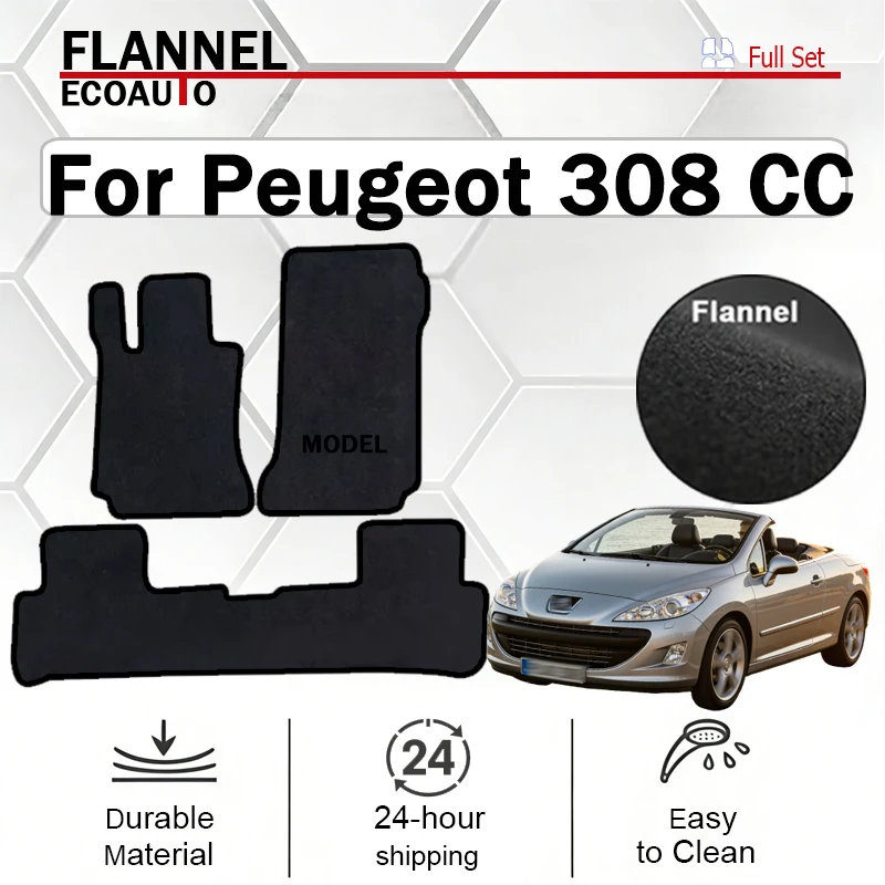 ECOAUTO Velour rugs set for Peugeot 308 CC convertible (2007 2008 2009 2010 2011 2012 2013) -Black
ECOAUTO Velour rugs set for Peugeot 308 CC convertible (2007 2008 2009 2010 2011 2012 2013) -Black