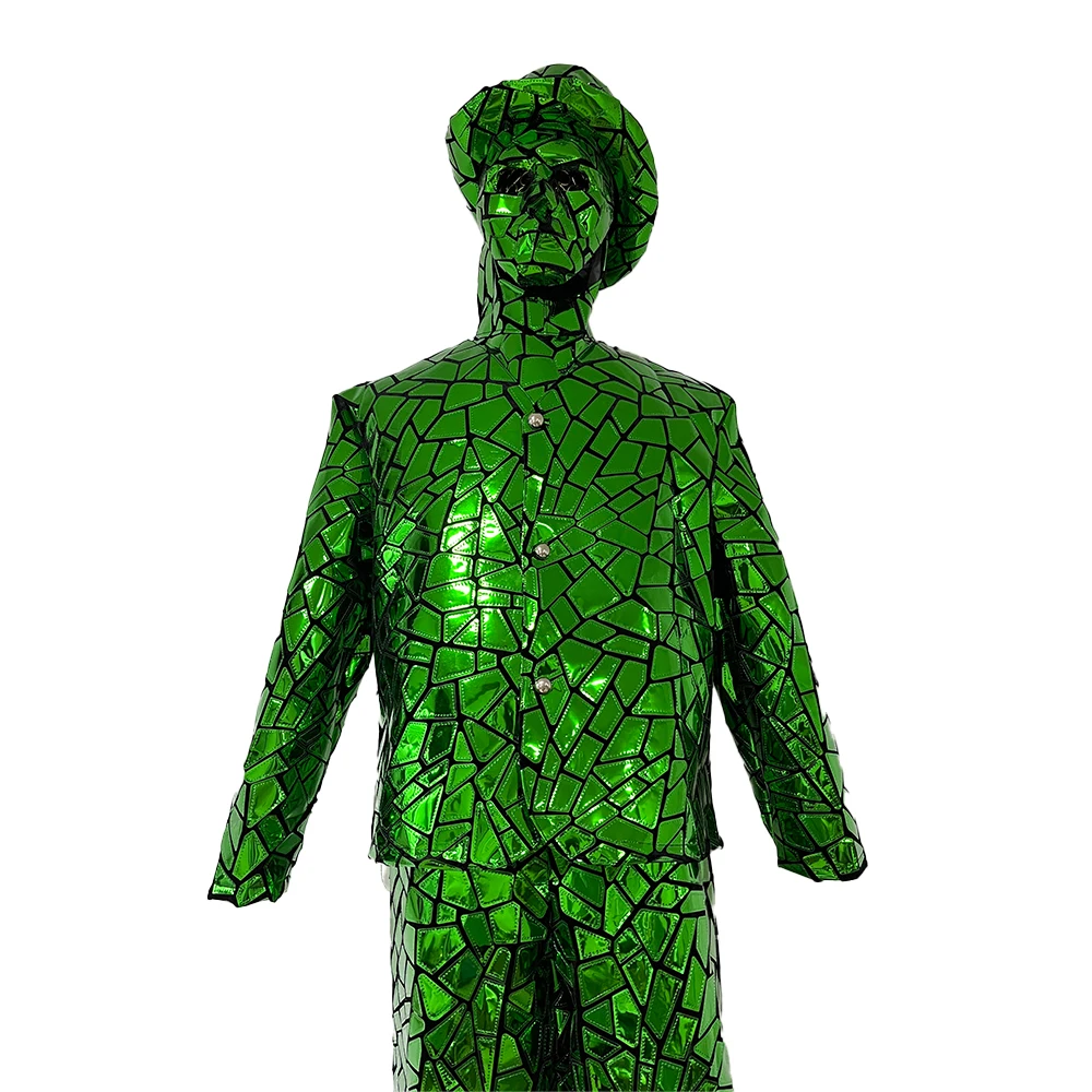 Green Mirror-effect Fabric Stilt Walker Robot Suit Costume Costume Stage Performance DJ Dance Kryoman Giant Costume Purple Gol
Green Mirror-effect Fabric Stilt Walker Robot Suit Costume Costume Stage Performance DJ Dance Kryoman Giant Costume Purple Gol