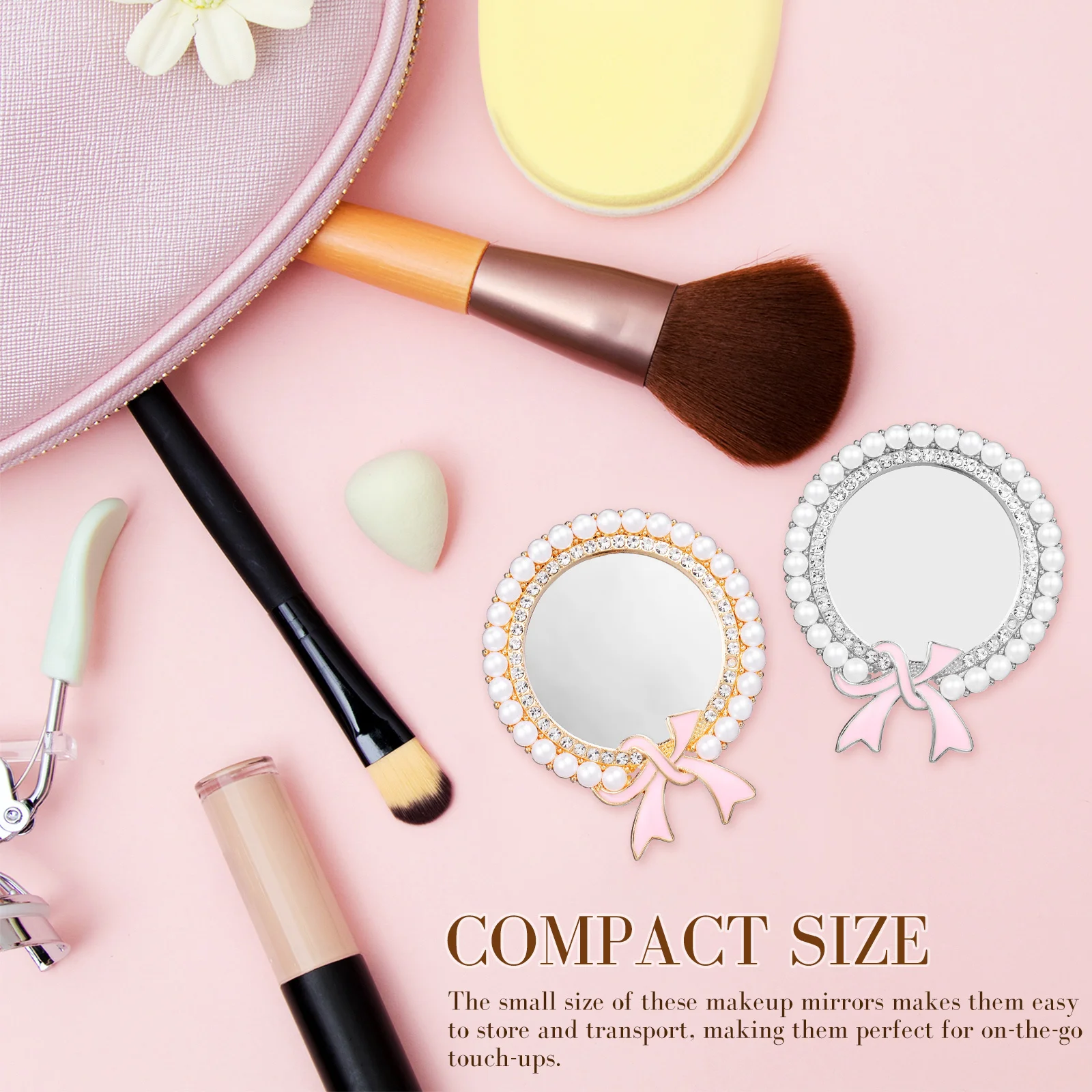 2Pcs Small Round Mirrors Mini Compact Pocket Mirrors Portable Makeup Travel Handheld Vanity Decorative Mini Mirror
2Pcs Small Round Mirrors Mini Compact Pocket Mirrors Portable Makeup Travel Handheld Vanity Decorative Mini Mirror