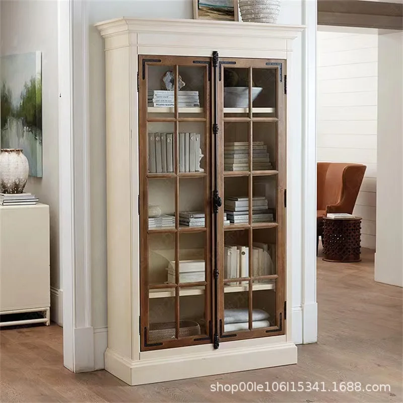 lock retro living room study glass contrasting color American storage wine cabinet bookcase decorative TV cabinet
lock retro living room study glass contrasting color American storage wine cabinet bookcase decorative TV cabinet