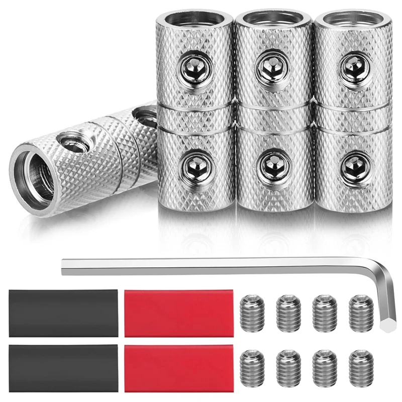 ABUN-4PCS Соединители для сращивания проводов 0 калибра, Муфта для кабеля аккумуляторной батареи 0 калибра Зединители для аудиопровод, с гаечными ключами и винтами
ABUN-4PCS Соединители для сращивания проводов 0 калибра, Муфта для кабеля аккумуляторной батареи 0 калибра Зединители для аудиопровод, с гаечными ключами и винтами