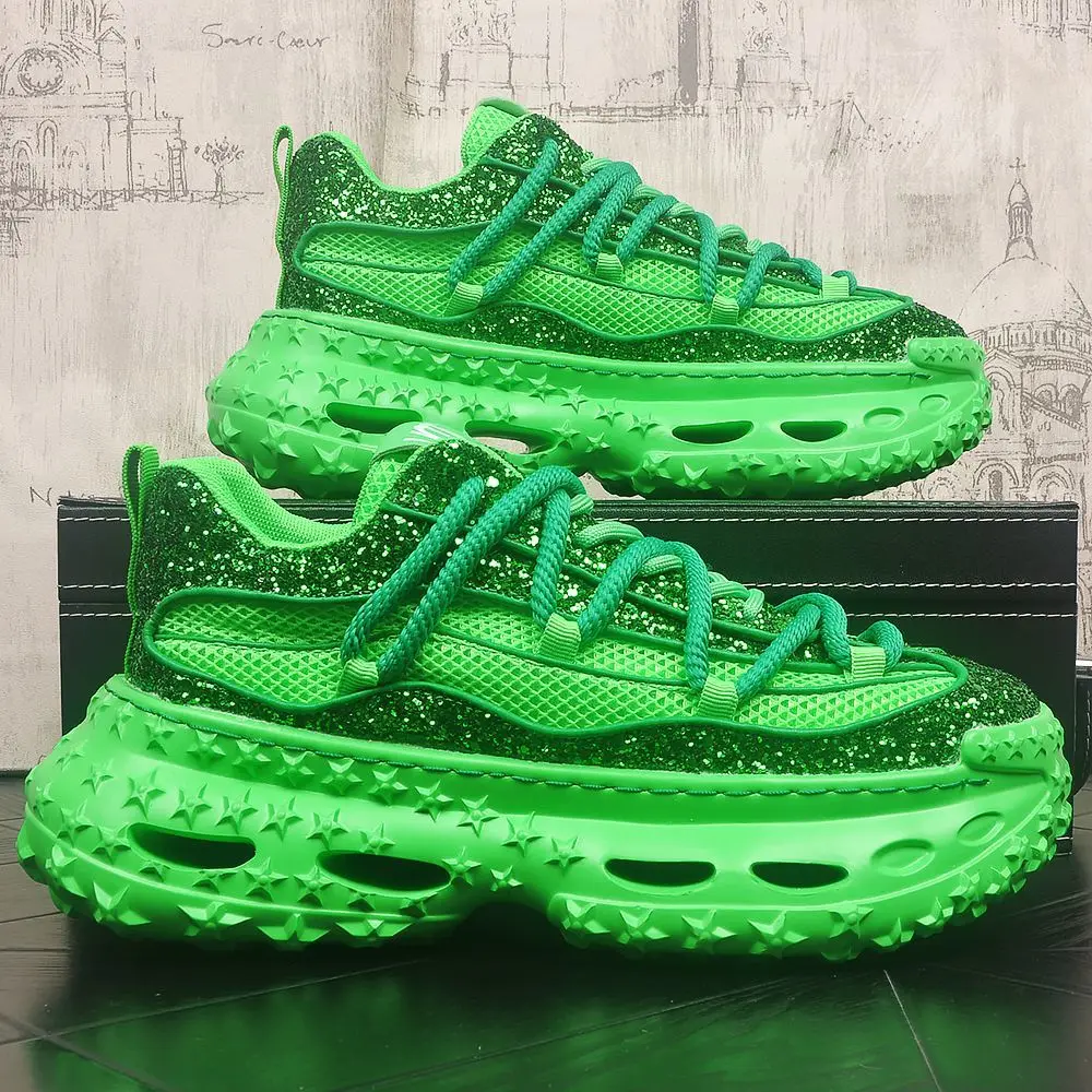 2026 Fashion Streetwear Men's Lightweight Platform Dad Shoes Height Increasing Sequins Casual Sneakers
2026 Fashion Streetwear Men's Lightweight Platform Dad Shoes Height Increasing Sequins Casual Sneakers