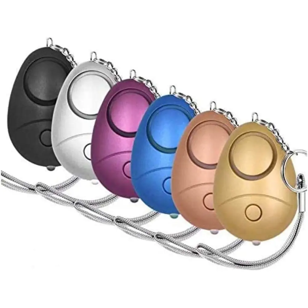 6-Pack 140dB Personal Security Alarms with LED Lights - Keychain Safety Devices for Women, Men, Kids, and Elderly
6-Pack 140dB Personal Security Alarms with LED Lights - Keychain Safety Devices for Women, Men, Kids, and Elderly