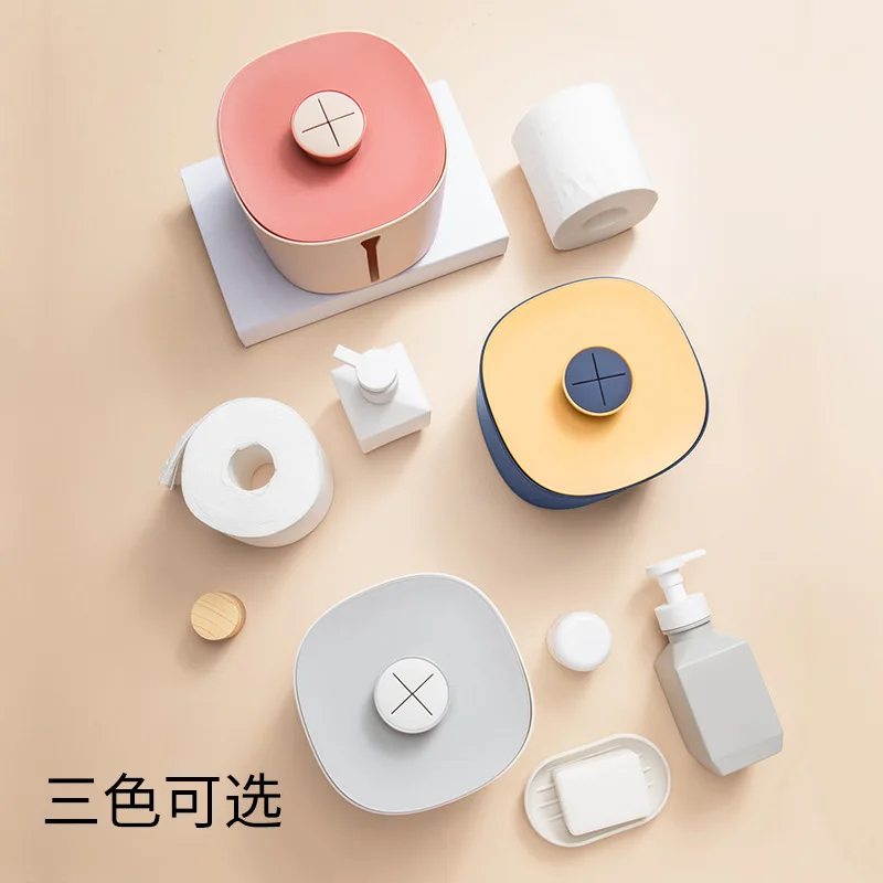 Storage Box with Cover, Non-Perforated, Rotating Makeup Towel, Paste, Washcloth Holder, Storage Case, Storage Case, Home
Storage Box with Cover, Non-Perforated, Rotating Makeup Towel, Paste, Washcloth Holder, Storage Case, Storage Case, Home