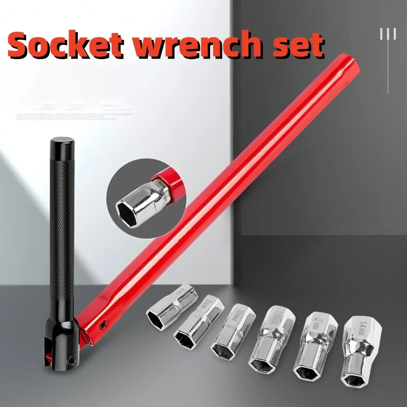 7 PCS Wrench Socket Spanner Labor Saving Bathroom Shower Faucet Smooth Surface Faucet Installation Durable Hardened Hand Tools
7 PCS Wrench Socket Spanner Labor Saving Bathroom Shower Faucet Smooth Surface Faucet Installation Durable Hardened Hand Tools