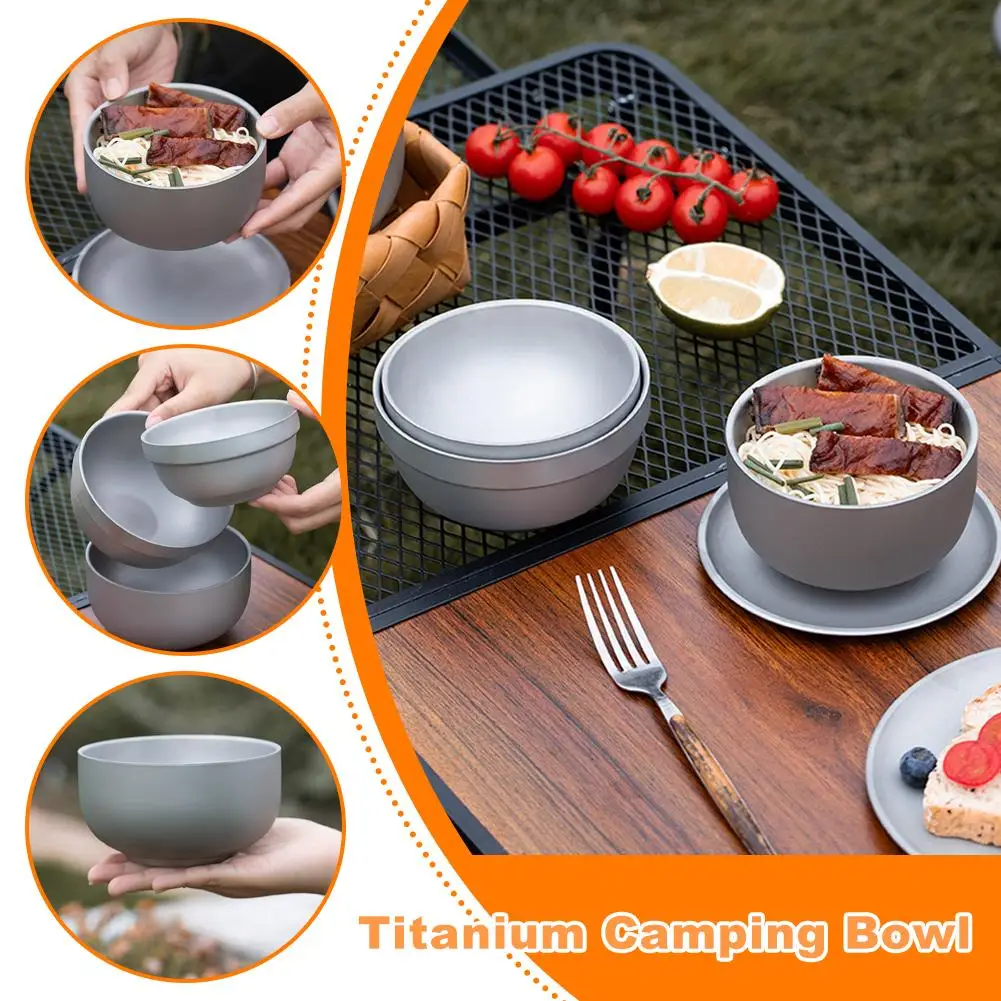 Titanium Purification Portable Bowl Multi Functional Soup Bowl Outdoor Camping Mug Outdoor Camping Double Layer Anti Scald Bowl
Titanium Purification Portable Bowl Multi Functional Soup Bowl Outdoor Camping Mug Outdoor Camping Double Layer Anti Scald Bowl