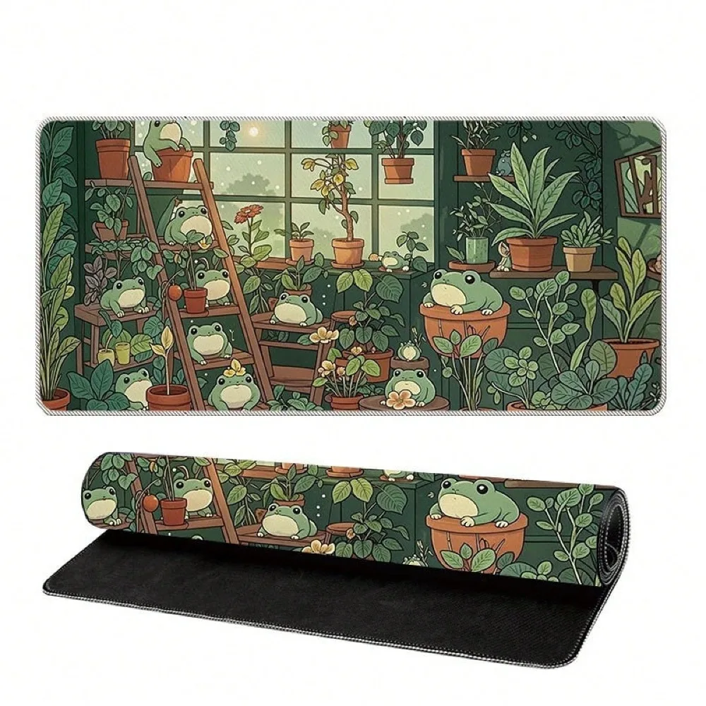 Cute Frog & Plant Garden Gaming Mouse Pad Extended Desk Mat, Anti-slip Stitched Edge Keyboard Mats Long Desk Pads
Cute Frog & Plant Garden Gaming Mouse Pad Extended Desk Mat, Anti-slip Stitched Edge Keyboard Mats Long Desk Pads