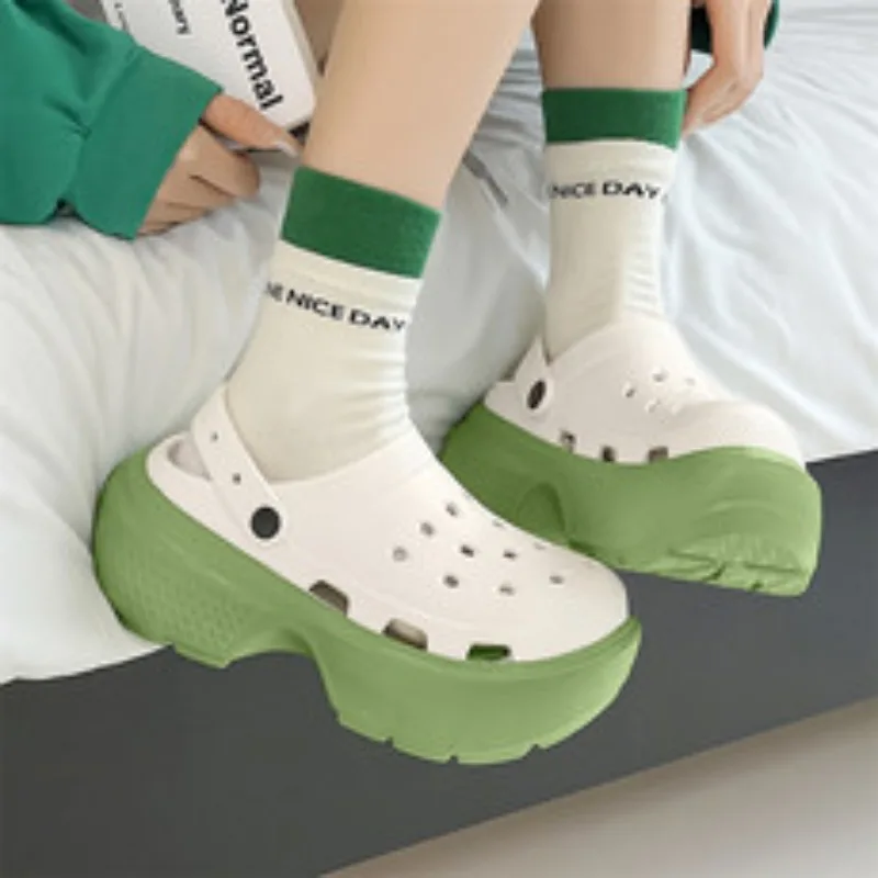 Home Slipper Platform High Heel Wedge Clog Woman Sandal Flip Flops Beach Chunky House Cloud Garden Shoe Female Slides Outdoor
Home Slipper Platform High Heel Wedge Clog Woman Sandal Flip Flops Beach Chunky House Cloud Garden Shoe Female Slides Outdoor