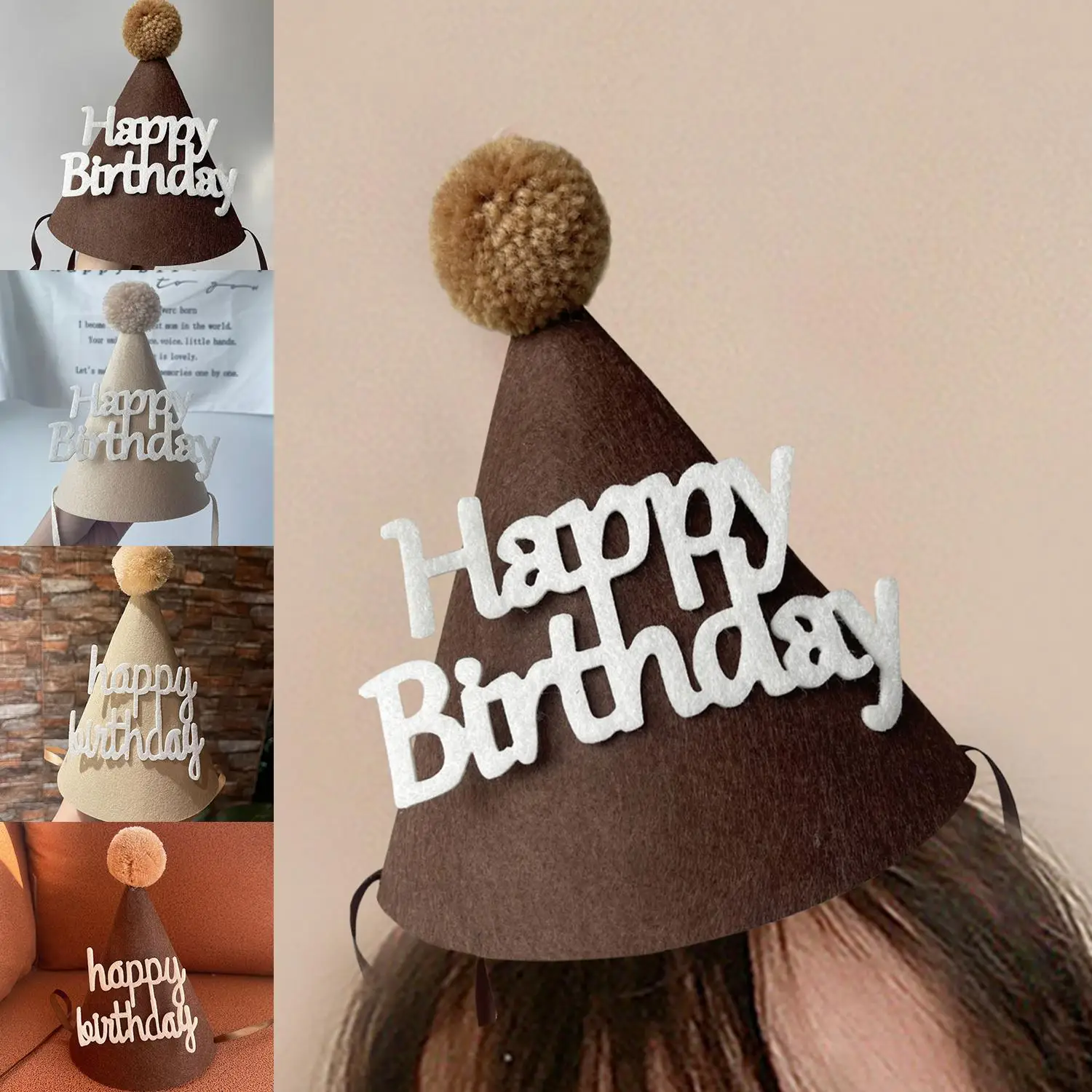 1pc New Felt Cone Birthday Hats Cake Ornament Dress Up For Girls Boys Happy Birthday Hats Kid's Photo Prop Party Decorations
1pc New Felt Cone Birthday Hats Cake Ornament Dress Up For Girls Boys Happy Birthday Hats Kid's Photo Prop Party Decorations