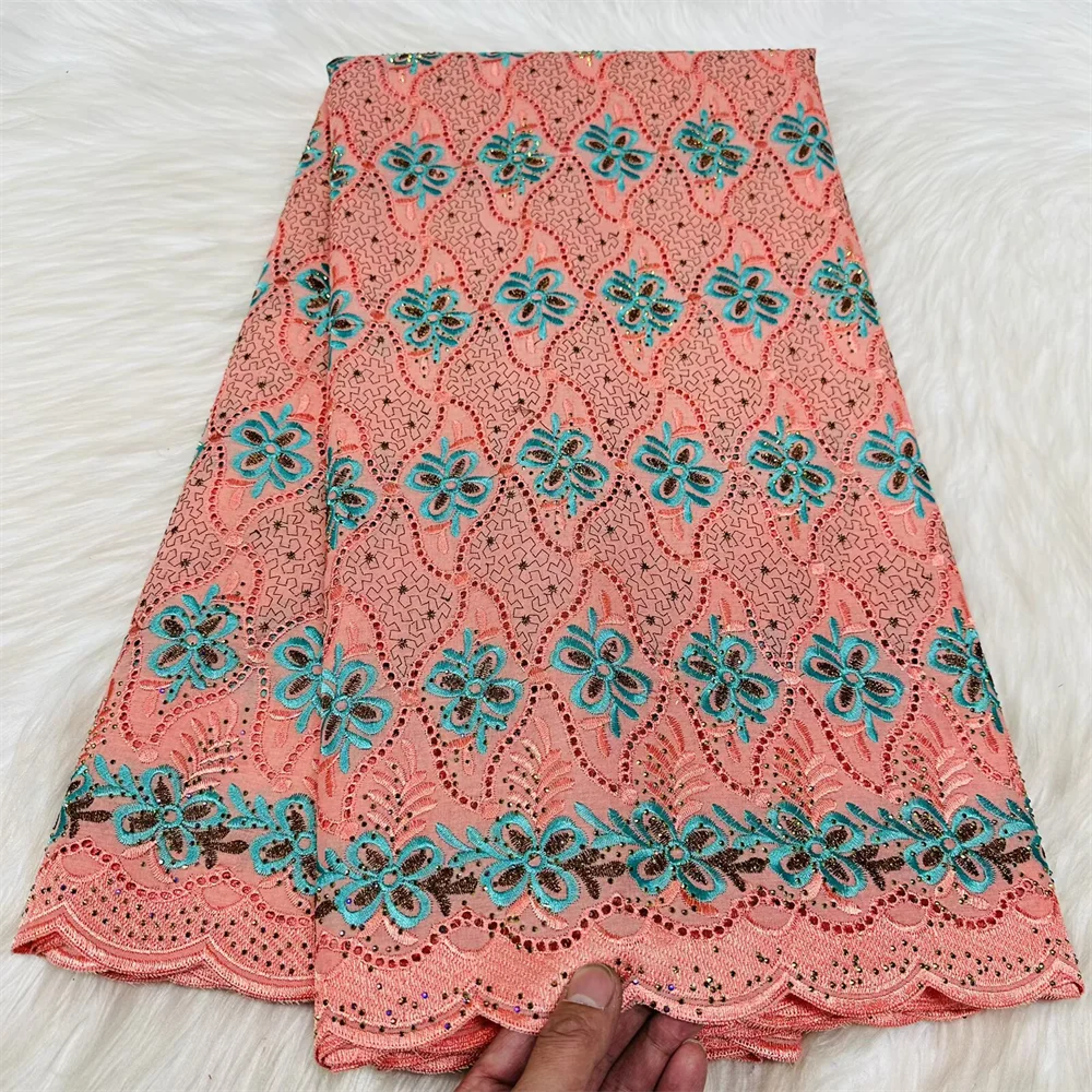 2026 Swiss Voile Embroidered Lace Fabric High Quality African 100% Cotton Lace Fabric With Stones For Wedding 5 Yards Cloth Sew
2026 Swiss Voile Embroidered Lace Fabric High Quality African 100% Cotton Lace Fabric With Stones For Wedding 5 Yards Cloth Sew