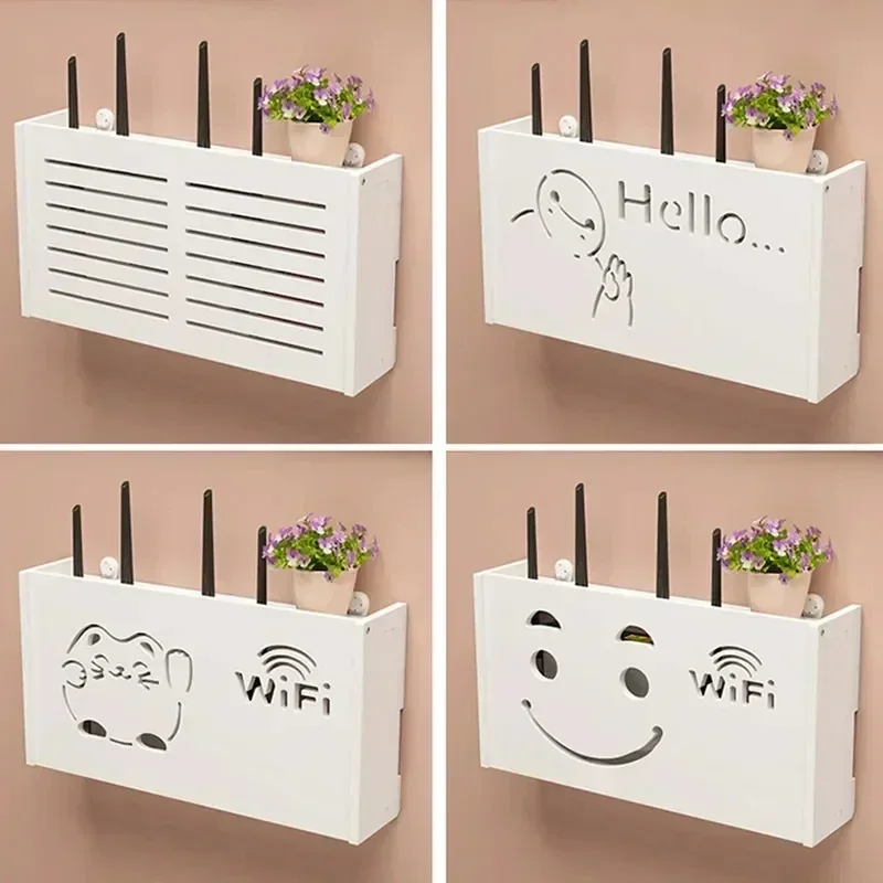 White Wireless Router Storage Box Living Room Socket Wifi Decoration Wall-mounted TV Set-top Boxes Rack Cable Power Organizer
White Wireless Router Storage Box Living Room Socket Wifi Decoration Wall-mounted TV Set-top Boxes Rack Cable Power Organizer