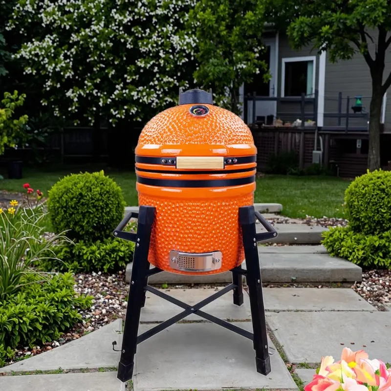 BBQ 15-Inch Portable Charcoal Grill Wholesale Vertical Smoker Kamado Big Joe Grill Outdoor
BBQ 15-Inch Portable Charcoal Grill Wholesale Vertical Smoker Kamado Big Joe Grill Outdoor