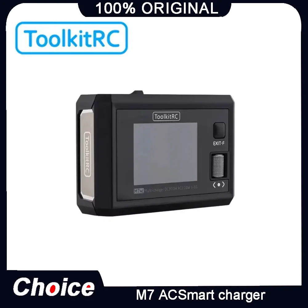 ToolkitRC M7AC Dual Use Smart Charger 100W AC 300W DC for 2-6S Lipo XT60 XT30 Compact RC FPV Upgrade Part
ToolkitRC M7AC Dual Use Smart Charger 100W AC 300W DC for 2-6S Lipo XT60 XT30 Compact RC FPV Upgrade Part