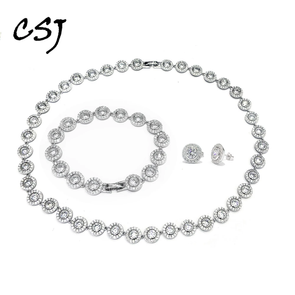 Trendy 100% 925 Silver Jewelry Sets Sterling Zicon Gemstone Round 4/5mm for Women Party Birthday Gift
Trendy 100% 925 Silver Jewelry Sets Sterling Zicon Gemstone Round 4/5mm for Women Party Birthday Gift