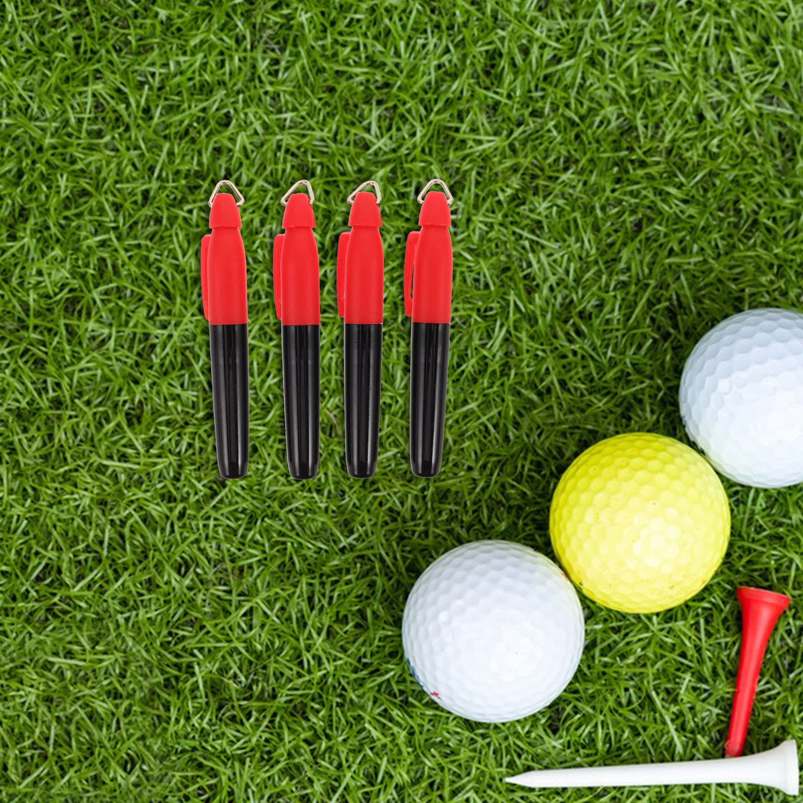 4Pcs Golf Ball Marking Accessories for Sports Use - Heavy Duty Iron Hook and Triangle Clip Enable Precise Aiming and Non
4Pcs Golf Ball Marking Accessories for Sports Use - Heavy Duty Iron Hook and Triangle Clip Enable Precise Aiming and Non