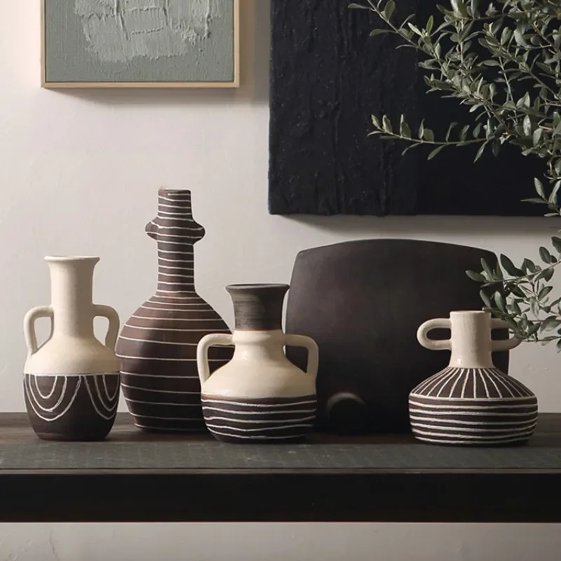 Handmade DoubleHandle Ceramic Flower Vessel Modern Minimalist Art Vase Guesthouse Ornament Living Room Entryway Decor
Handmade DoubleHandle Ceramic Flower Vessel Modern Minimalist Art Vase Guesthouse Ornament Living Room Entryway Decor