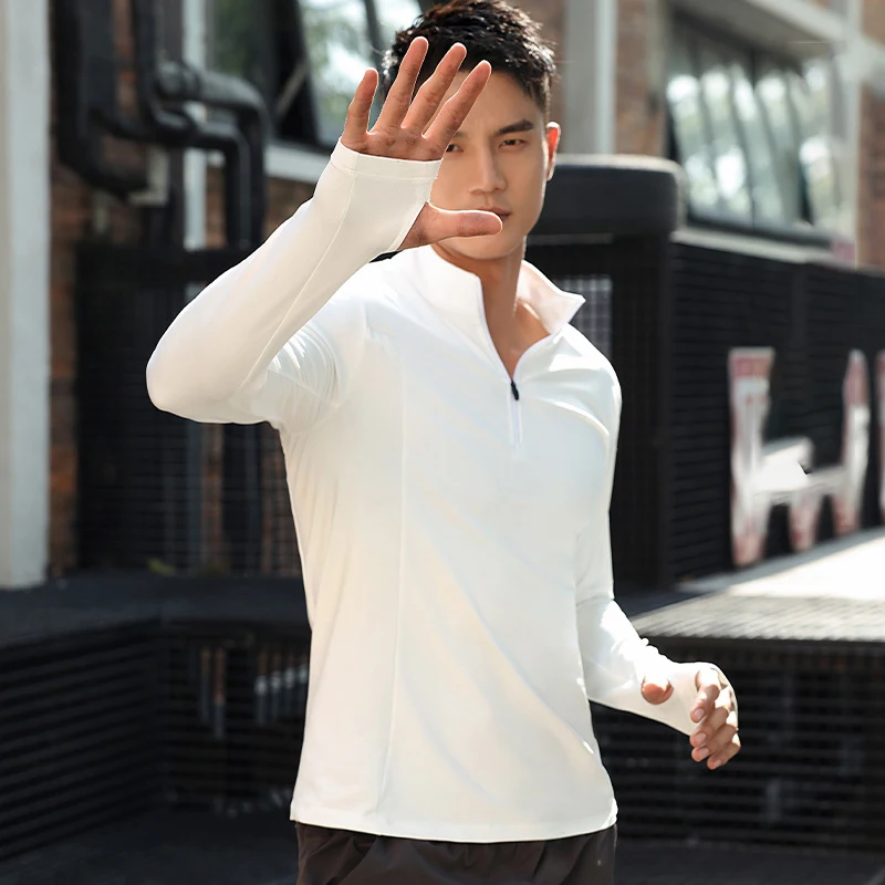 (M-4XL)Stand Collar Quick Dry Fitness Tops Men Outdoor Running Basketball Sports T-Shirt Long Sleeved Crossfit Shirt Sportwear
(M-4XL)Stand Collar Quick Dry Fitness Tops Men Outdoor Running Basketball Sports T-Shirt Long Sleeved Crossfit Shirt Sportwear