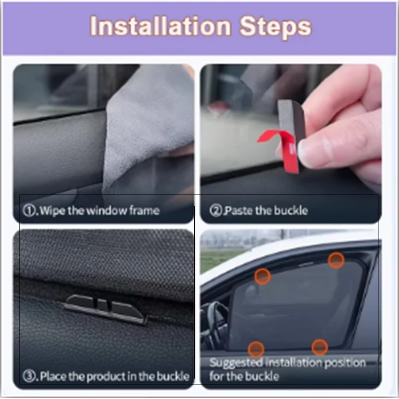 Сетчатые солнцезащитные шторки для окон автомобиля BYD Sealion 7 (2024, 2025, 2026) — защита от УФ-лучей и перегрева
Сетчатые солнцезащитные шторки для окон автомобиля BYD Sealion 7 (2024, 2025, 2026) — защита от УФ-лучей и перегрева