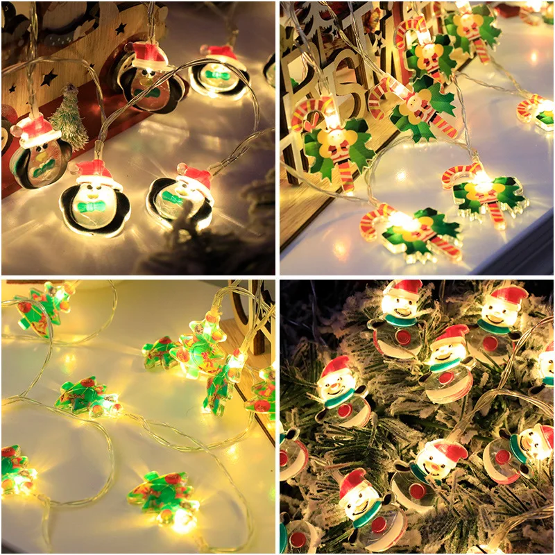 LED Christmas Snowman Xmas Tree Santa Claus String Lights Battery Powered USB Holiday Decor Fairy Atmosphere Hanging Lamps
LED Christmas Snowman Xmas Tree Santa Claus String Lights Battery Powered USB Holiday Decor Fairy Atmosphere Hanging Lamps