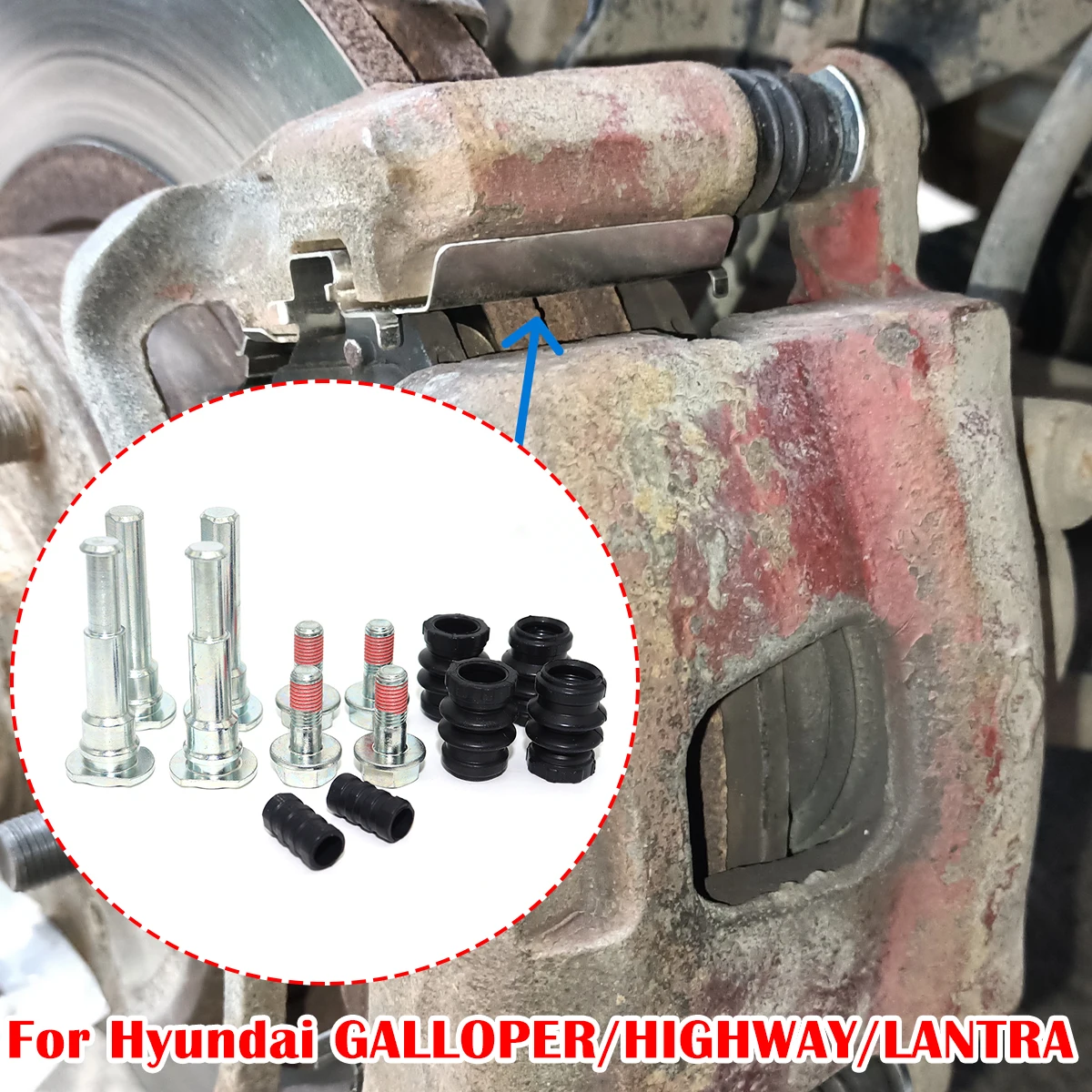 Brake Caliper Cylinder Slider Guide Pin For Disc Housing Bolts Rubber Bushing Boot Seal For Hyundai GALLOPER HIGHWAY LANTRA
Brake Caliper Cylinder Slider Guide Pin For Disc Housing Bolts Rubber Bushing Boot Seal For Hyundai GALLOPER HIGHWAY LANTRA