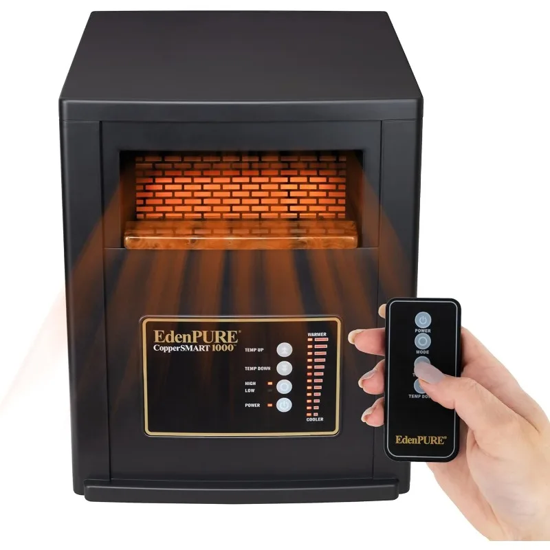 Электрический обогреватель EdenPURE CopperSMART — портативный обогреватель ETL, 1000–1500 Вт для больших и небольших помещений
Электрический обогреватель EdenPURE CopperSMART — портативный обогреватель ETL, 1000–1500 Вт для больших и небольших помещений