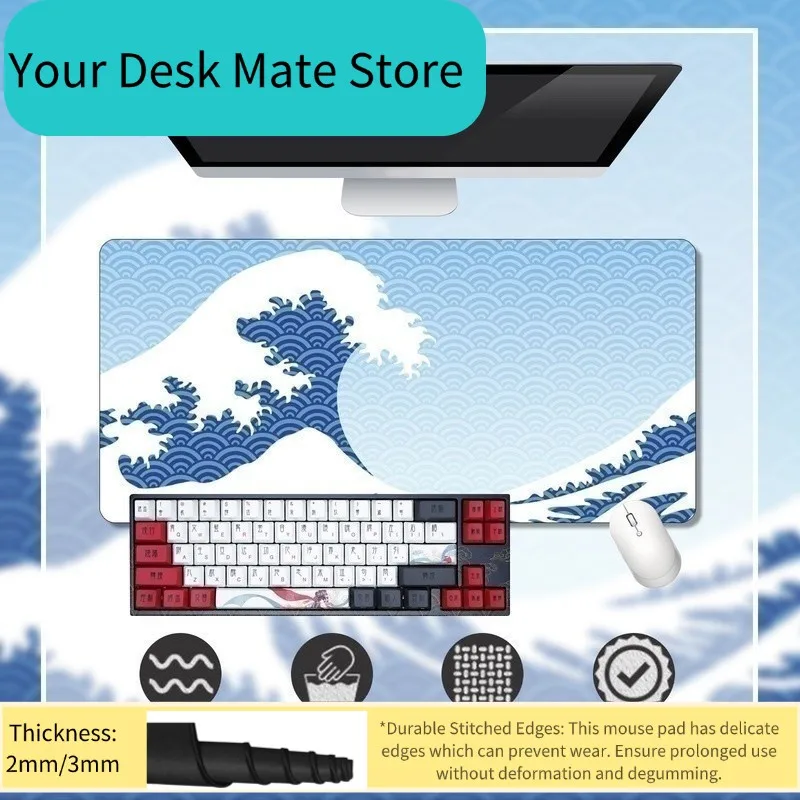 Japanese Wave Great Off Large Mousepad Gamer PC Gaming XL Mouse Pad Computer Keyboard Laptop Mousepad Mause Art Office Desk Mat
Japanese Wave Great Off Large Mousepad Gamer PC Gaming XL Mouse Pad Computer Keyboard Laptop Mousepad Mause Art Office Desk Mat