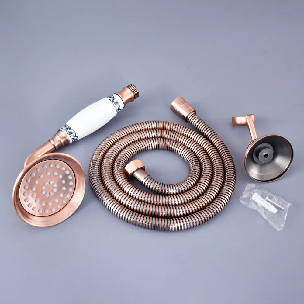 Antique Red Copper Telephone Style Bathroom Shower Head Water Saving Hand Held Shower Head Spray & 1.5m Hose and Bracket zhh125
Antique Red Copper Telephone Style Bathroom Shower Head Water Saving Hand Held Shower Head Spray & 1.5m Hose and Bracket zhh125