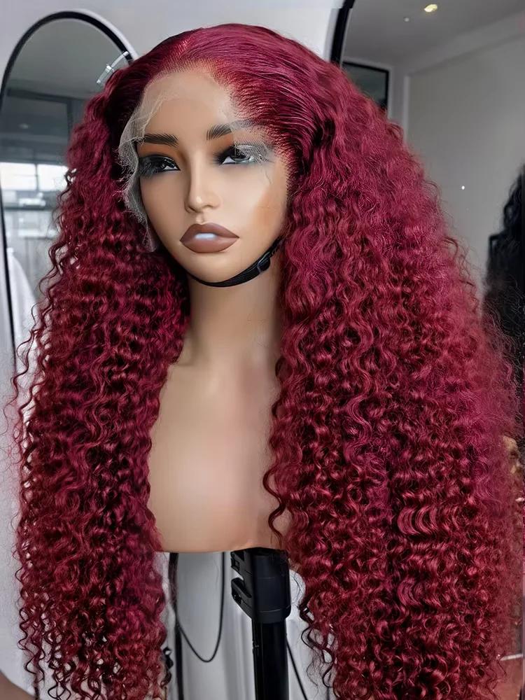 30 Inch 99J Burgundy Water Wave 13x4/13x6 HD Lace Frontal Wig 250 Density Brazilian Hair
30 Inch 99J Burgundy Water Wave 13x4/13x6 HD Lace Frontal Wig 250 Density Brazilian Hair