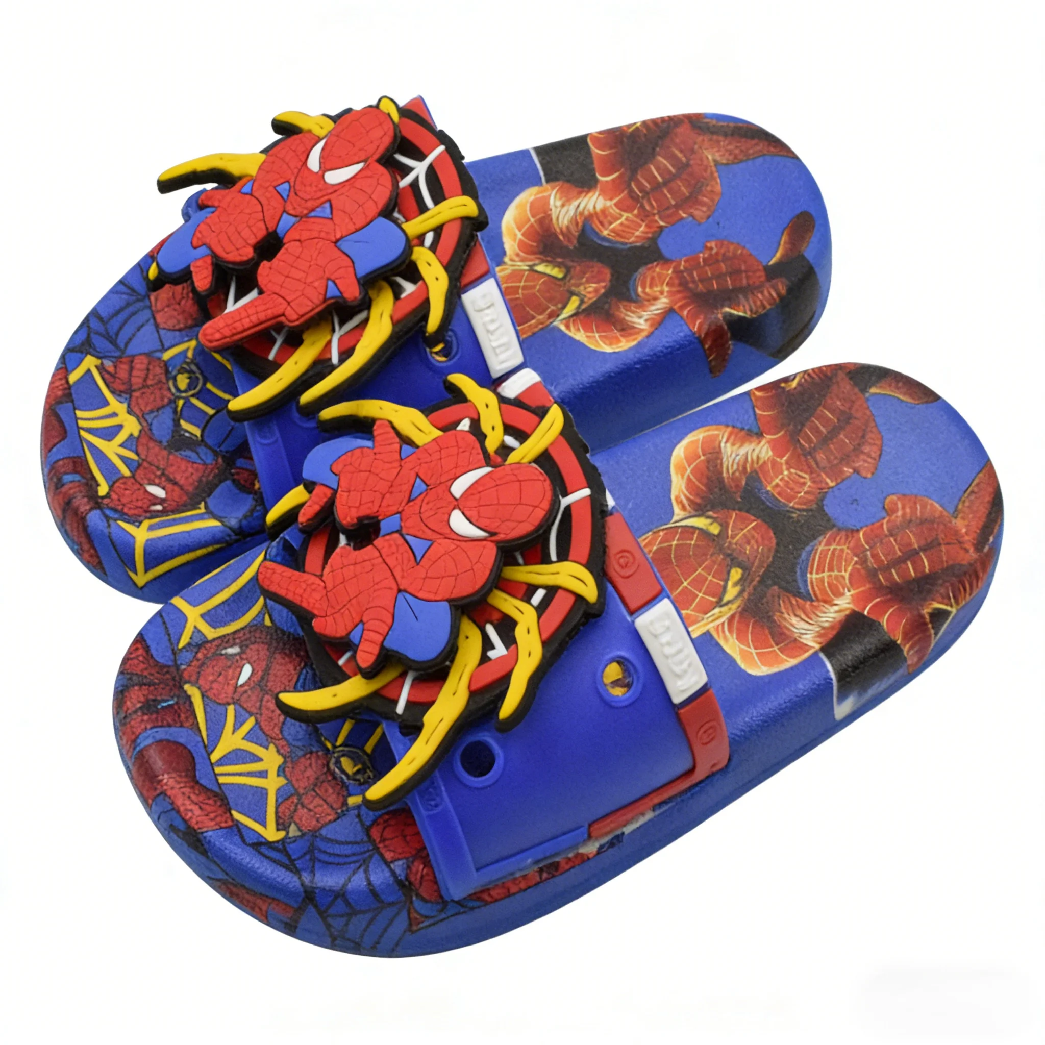Детские тапочки Marvel с героями мультфильмов, летние туфли на плоской подошве из ПВХ с изображением Человека-паука для мальчиков, домашние тапочки с противоскользящей толстой подошвой, темно-синие, размер 26-35
Детские тапочки Marvel с героями мультфильмов, летние туфли на плоской подошве из ПВХ с изображением Человека-паука для мальчиков, домашние тапочки с противоскользящей толстой подошвой, темно-синие, размер 26-35