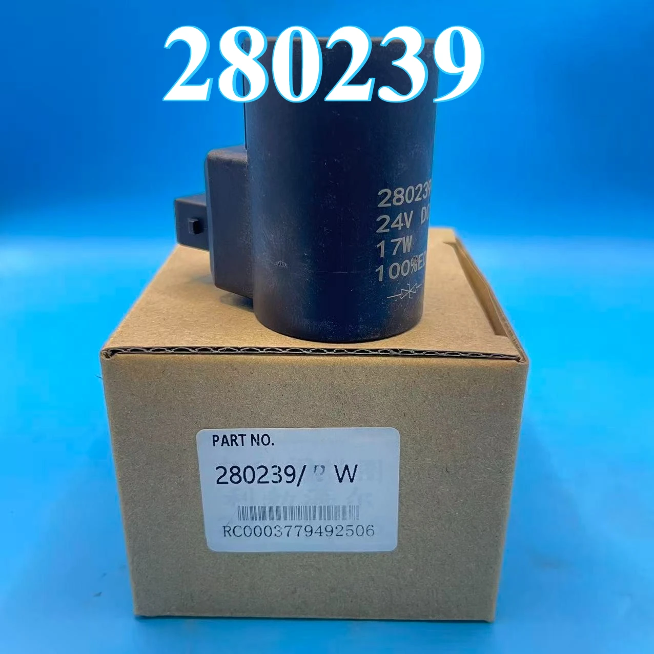 280239 Excavator 24V 10333044 17W Coil 16mm *53.5mm Solenoid Valve
280239 Excavator 24V 10333044 17W Coil 16mm *53.5mm Solenoid Valve