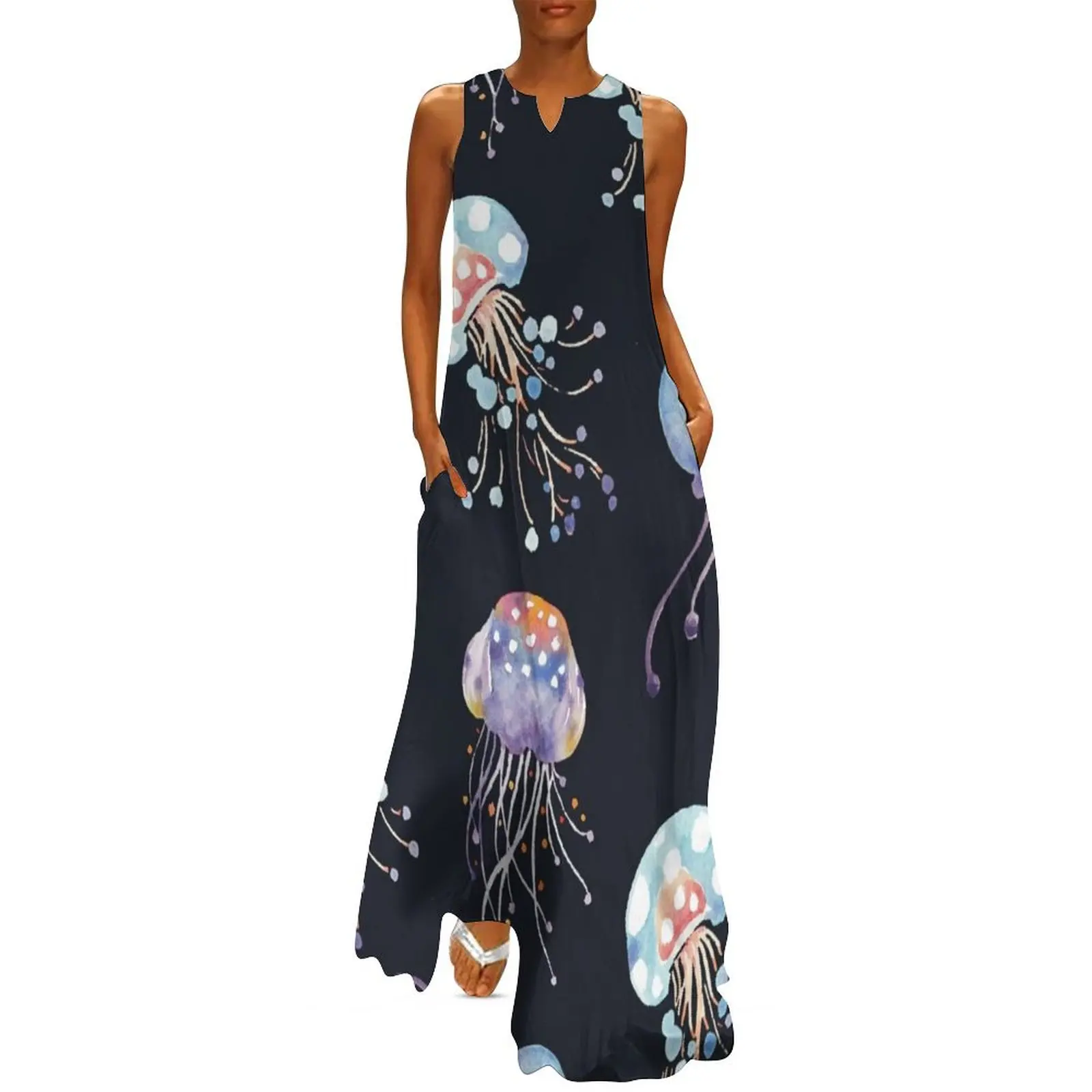 Patters Everyday What's in the deep sea Long Dress Dress women Women's summer suit
Patters Everyday What's in the deep sea Long Dress Dress women Women's summer suit