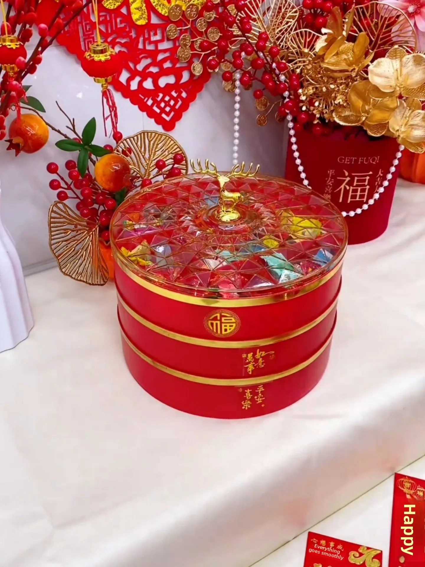 Новогодняя многоярусная коробка для орехов и конфет в старинном китайском стиле, для гостиной, домашнего использования, поднос для фруктов, термостойкий.
Новогодняя многоярусная коробка для орехов и конфет в старинном китайском стиле, для гостиной, домашнего использования, поднос для фруктов, термостойкий.