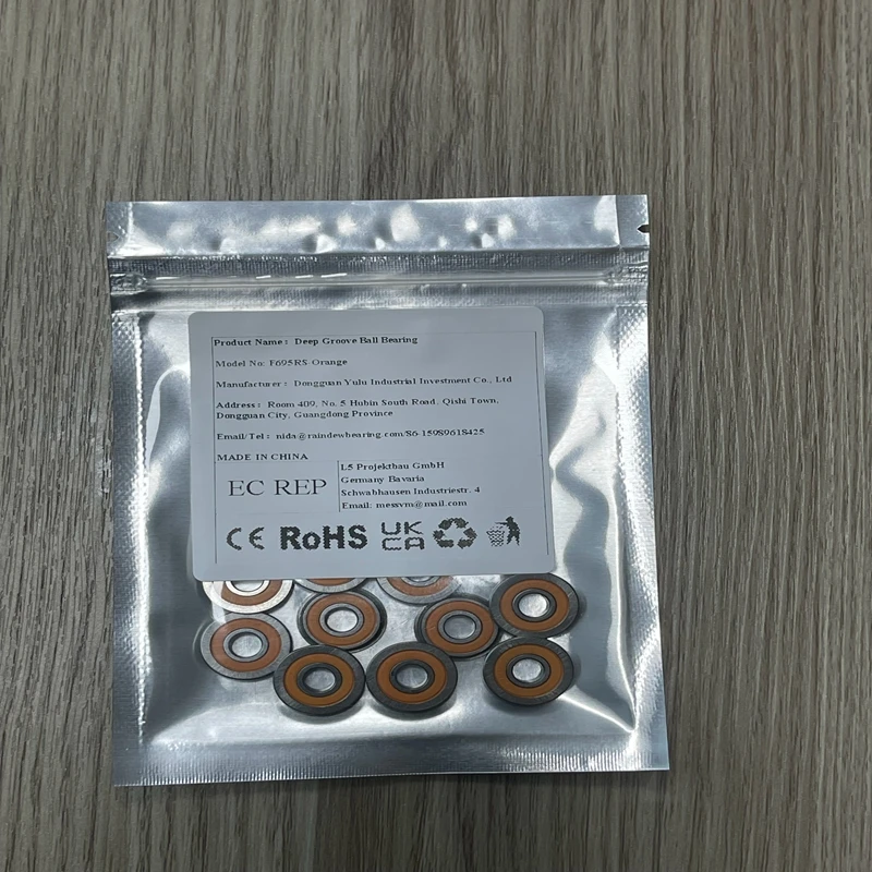 10PCS F695RS 5X13X4 mm Bearing ABEC-7 Flanged Miniature - Double Rubber Sealed for Small Motors & Pumps For VORON 
10PCS F695RS 5X13X4 mm Bearing ABEC-7 Flanged Miniature - Double Rubber Sealed for Small Motors & Pumps For VORON