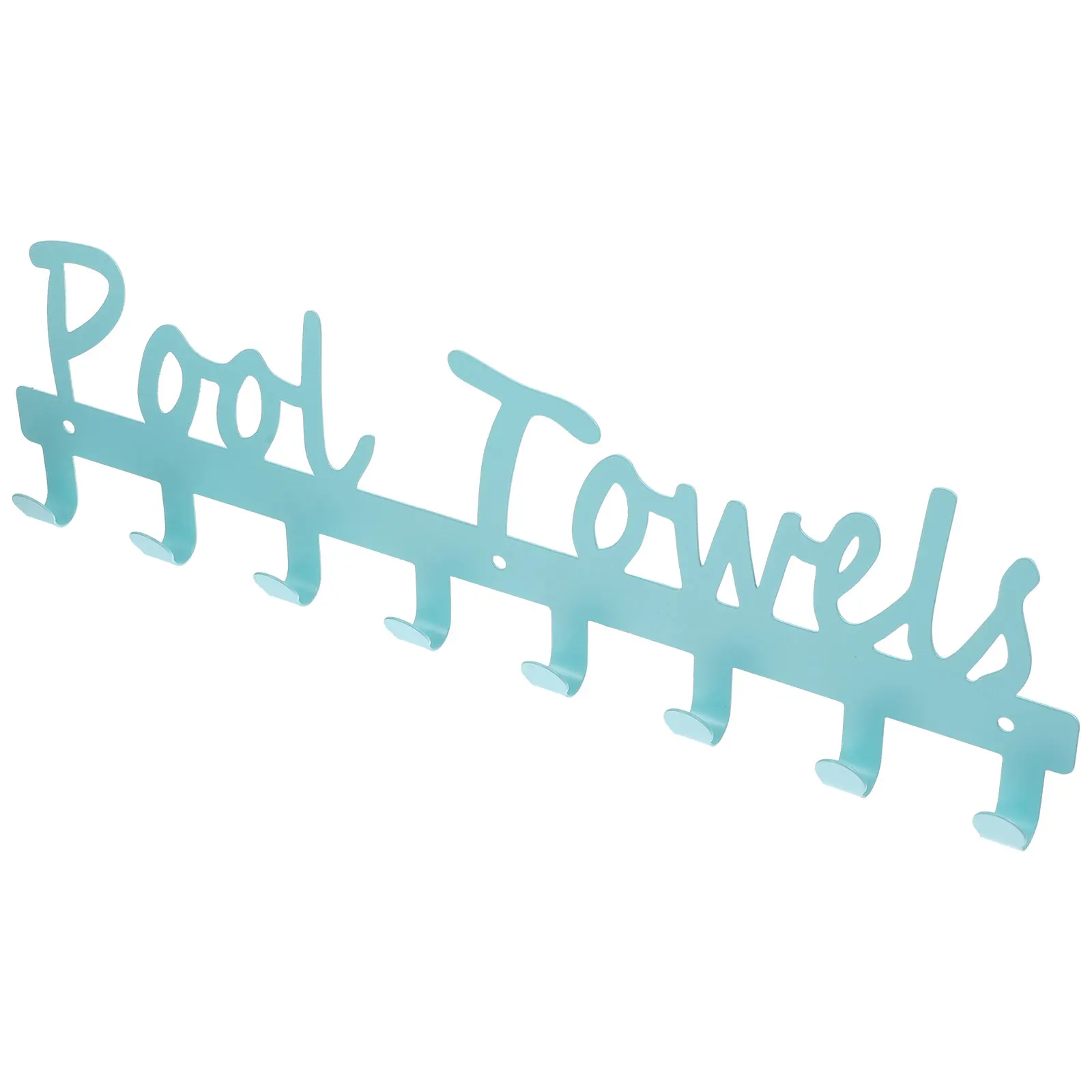 Poolside Towel Rack 40x12cm Blue Metal Hooks for Bathrobe Umbrella Coat Hat Storage No Drill Wall Hanger
Poolside Towel Rack 40x12cm Blue Metal Hooks for Bathrobe Umbrella Coat Hat Storage No Drill Wall Hanger