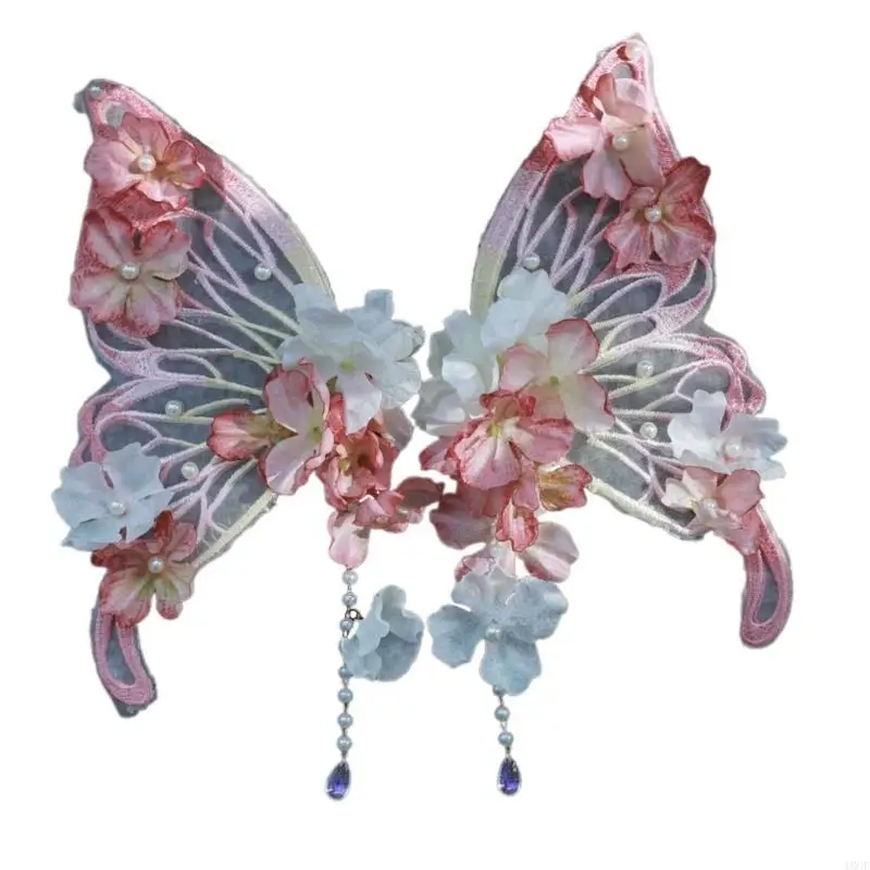 Шелковая цветочная бабочка для волос барреттес
Шелковая цветочная бабочка для волос барреттес