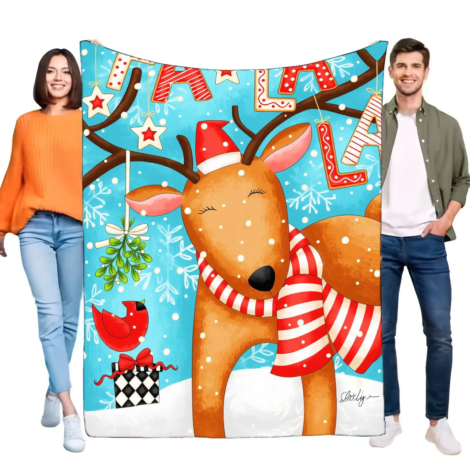 Cozy Christmas Reindeer Blanket Soft Snowy Holiday Throw Decor for Home, Perfect for Winter Bedding, Warm Fleece Gift for Friend
Cozy Christmas Reindeer Blanket Soft Snowy Holiday Throw Decor for Home, Perfect for Winter Bedding, Warm Fleece Gift for Friend
