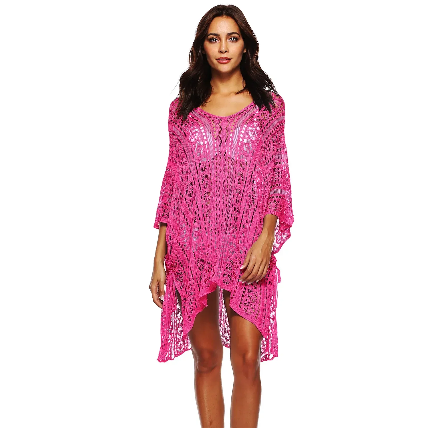 2025 Spring Summer European American Women's Hand Crochet Flower Hollow V-neck Dress Beach Sunscreen Lady Blouse
2025 Spring Summer European American Women's Hand Crochet Flower Hollow V-neck Dress Beach Sunscreen Lady Blouse