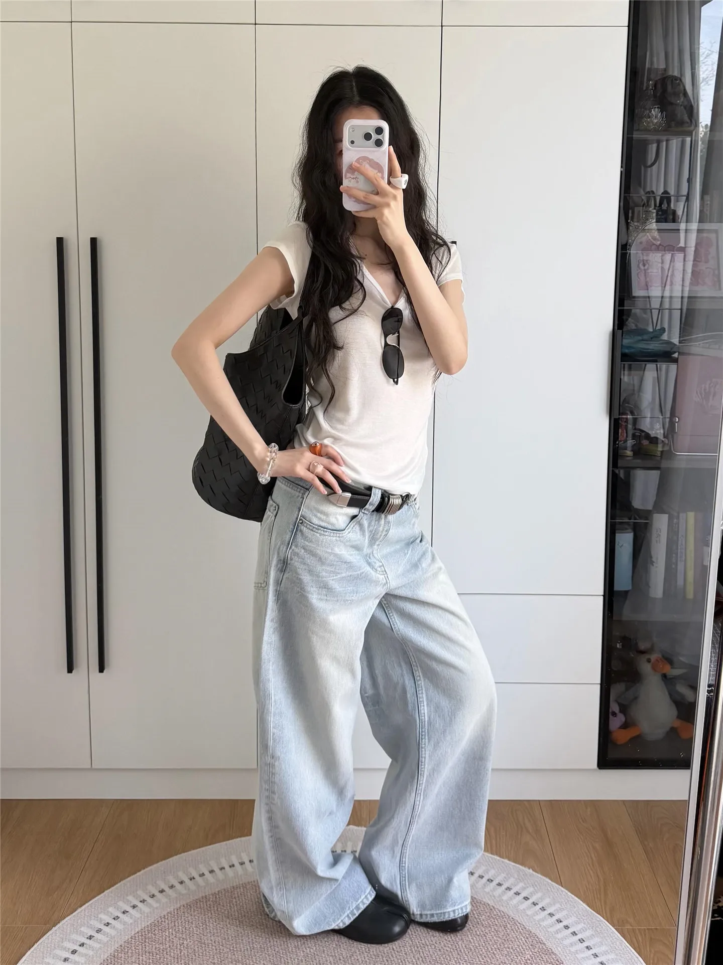 American Retro Light Blue Wide Leg Jeans Women Summer Loose Slim Spicy Girl Straight Tube Floor-Length Pants
American Retro Light Blue Wide Leg Jeans Women Summer Loose Slim Spicy Girl Straight Tube Floor-Length Pants