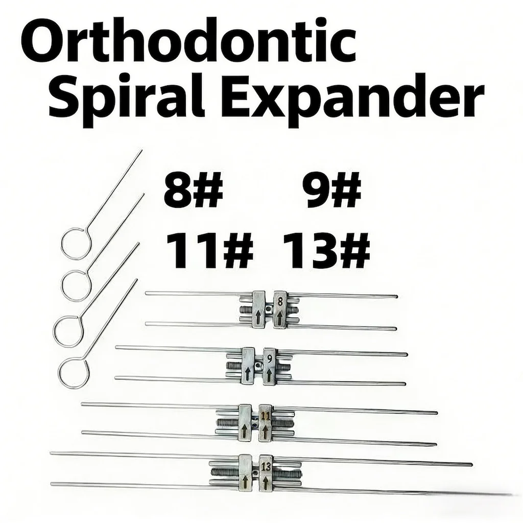 Rapid Palatal Expander Kit - 4 Sizes (8/9/11/13mm) Stainless Steel Screws for Maxillary Expansion
Rapid Palatal Expander Kit - 4 Sizes (8/9/11/13mm) Stainless Steel Screws for Maxillary Expansion