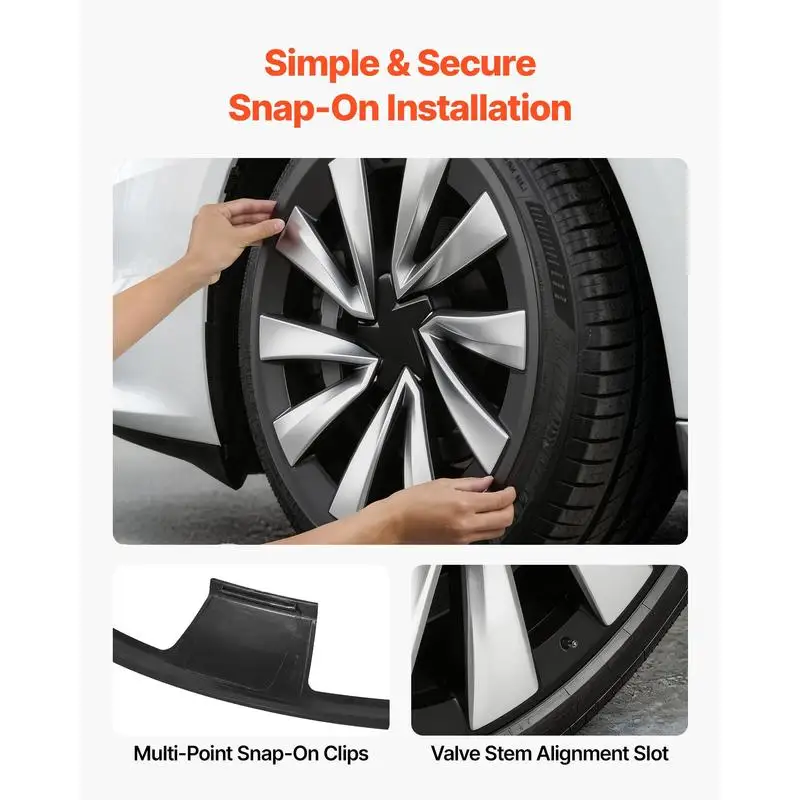 Hubcaps Wheel Covers for 2025 Tesla Model Y, 20 Inch Set of 4 Wheel Rim Cover Hubcaps OEM Style Replacement, R20 Size Snap On
Hubcaps Wheel Covers for 2025 Tesla Model Y, 20 Inch Set of 4 Wheel Rim Cover Hubcaps OEM Style Replacement, R20 Size Snap On