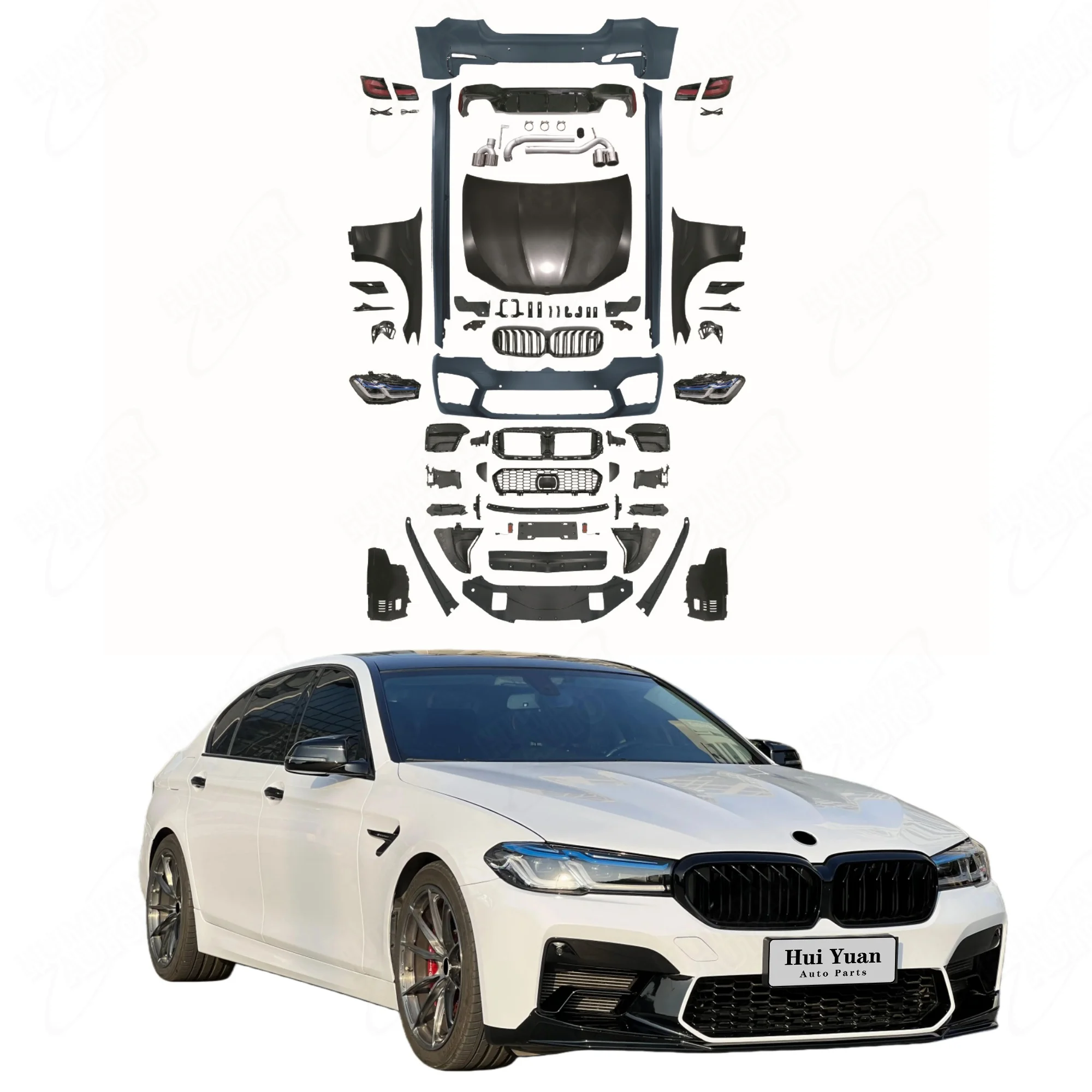 Hot Sale Car Accessories Bumpers Grille Side Skirts Auto Lamps Hood Fender for F10 F18 2011-2017 Change to G30 LCI M5 Style
Hot Sale Car Accessories Bumpers Grille Side Skirts Auto Lamps Hood Fender for F10 F18 2011-2017 Change to G30 LCI M5 Style