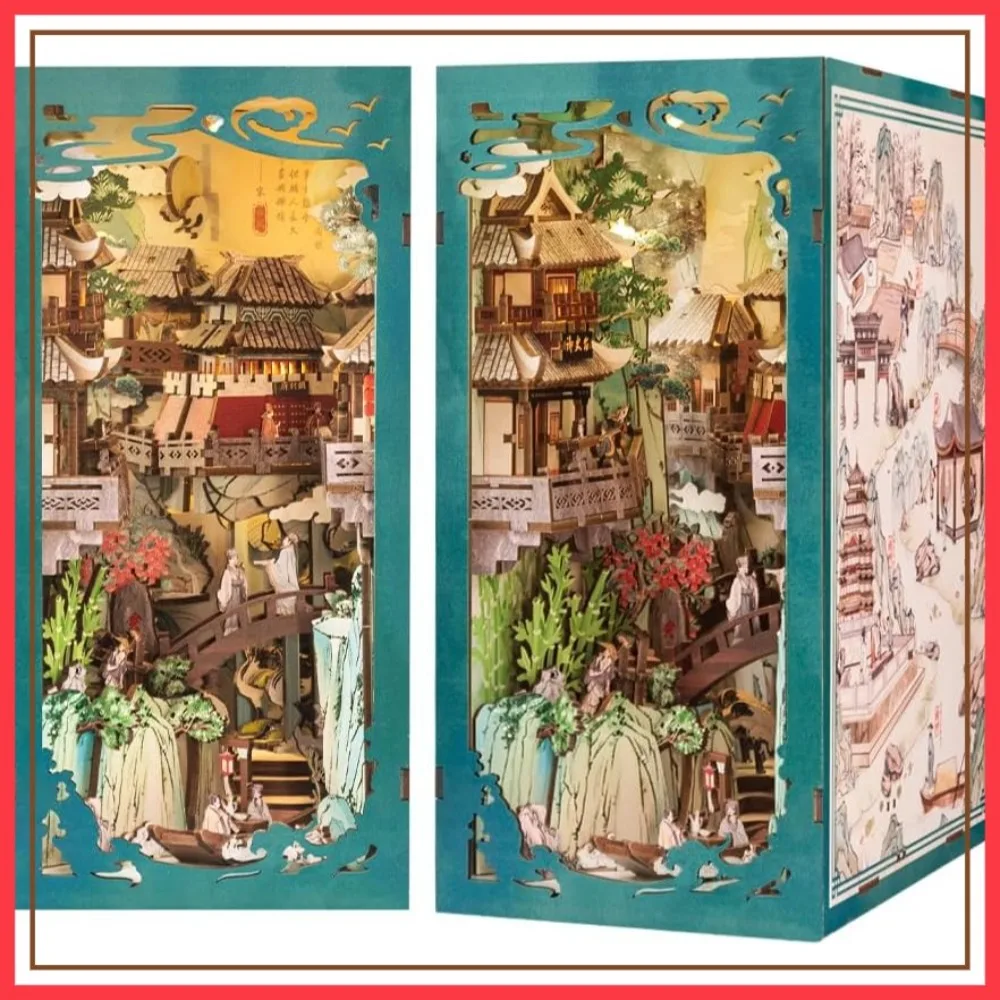 DIY Miniature House Kit 3D Wooden Puzzles Craft for Adults Bookshelf Decor Bookend Gift
DIY Miniature House Kit 3D Wooden Puzzles Craft for Adults Bookshelf Decor Bookend Gift