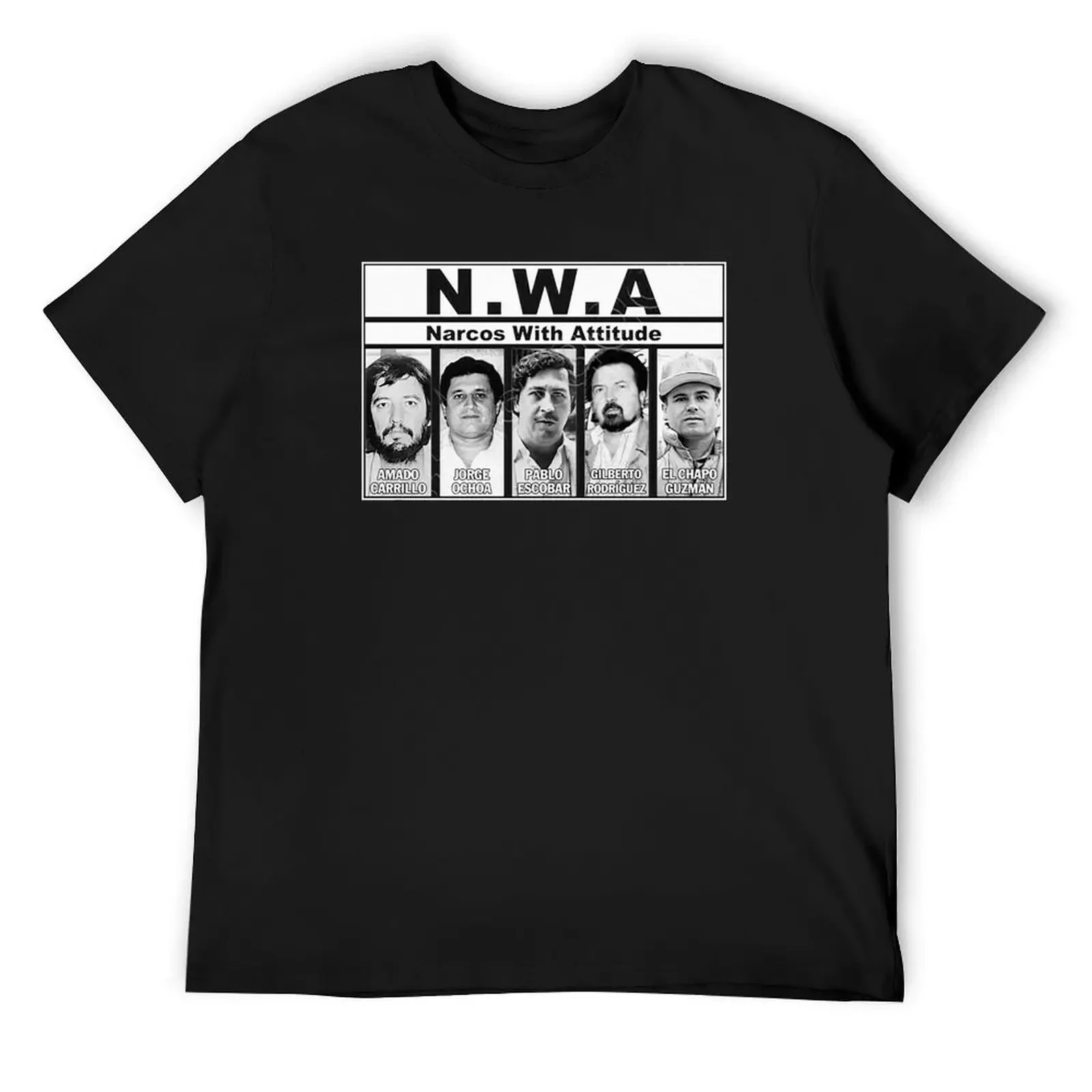NWA - Narcos With Attitude T-Shirt customizeds graphics designer shirts blanks men t shirts
NWA - Narcos With Attitude T-Shirt customizeds graphics designer shirts blanks men t shirts