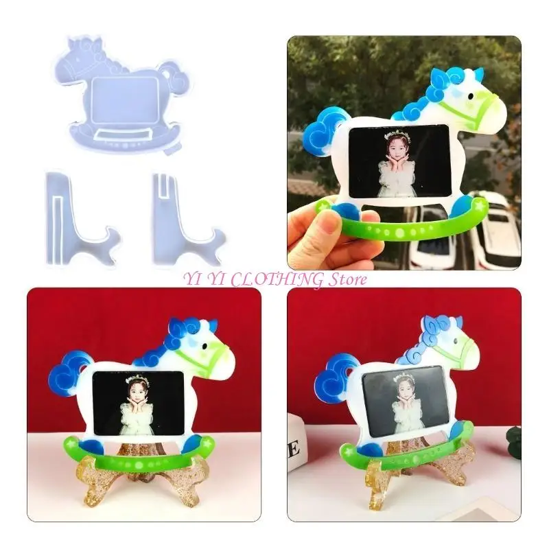 N5KF Horse Photo Frame Silicone Mold Resin Mold for DIY Craft Jewelry Tool
N5KF Horse Photo Frame Silicone Mold Resin Mold for DIY Craft Jewelry Tool