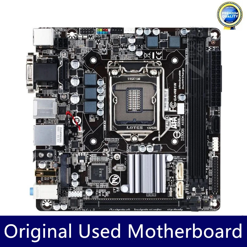 Used GA-H81N H81N H81M original motherboard Socket LGA 1150 DDR3 16GB i7 i5 i3 H81 SATA III USB3.0 Desktop Motherboard
Used GA-H81N H81N H81M original motherboard Socket LGA 1150 DDR3 16GB i7 i5 i3 H81 SATA III USB3.0 Desktop Motherboard